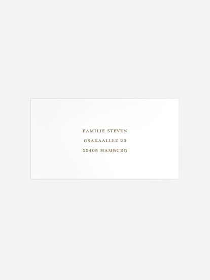 Empfängeraufkleber Weihnachten Winter Lettering Kraftpapier