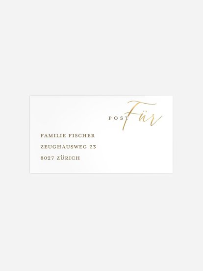 Empfängeraufkleber Weihnachten Magic Christmas Kraftpapier