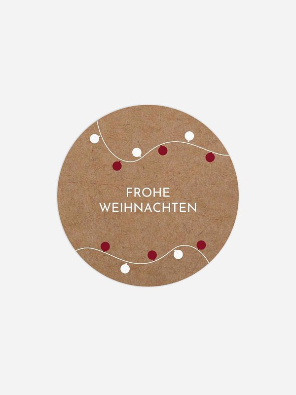 Lichterkette Kraftpapier