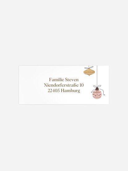 Weihnachtskugeln Kraftpapier