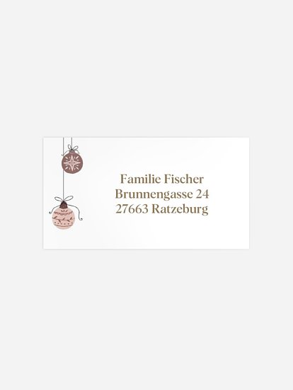 Weihnachtskugeln Kraftpapier