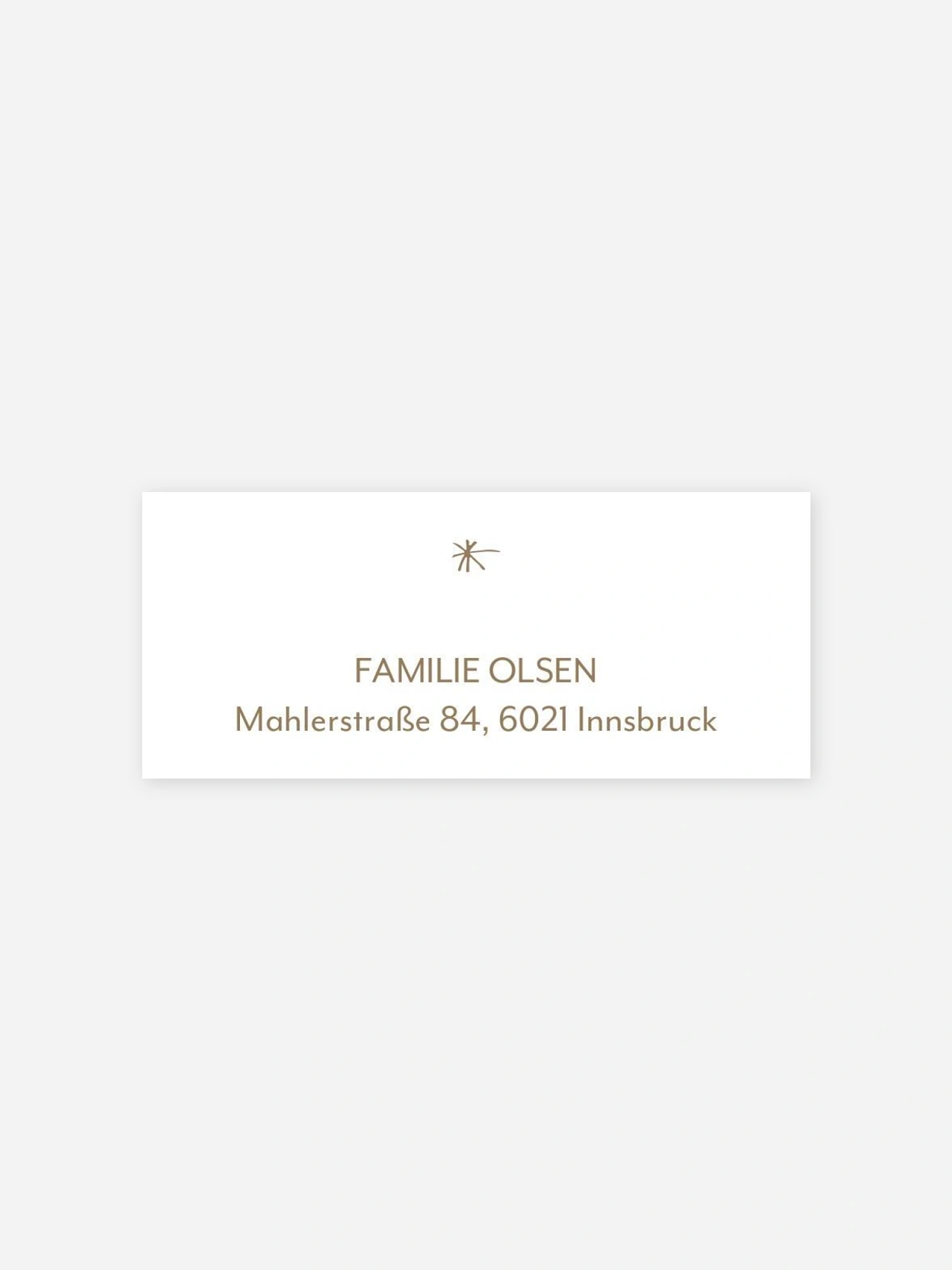 Absenderaufkleber Weihnachten Pure Christmas Kraftpapier