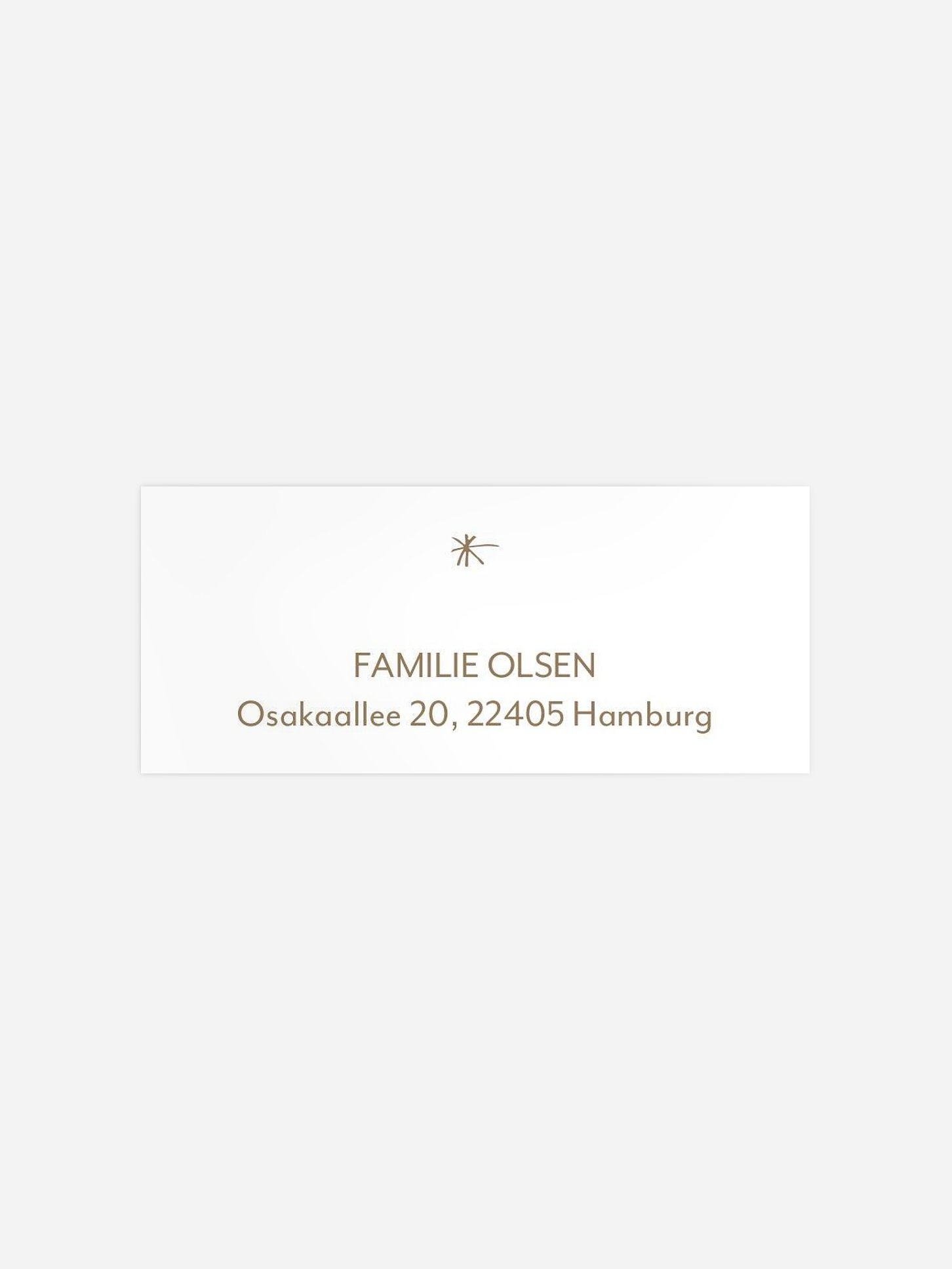 Absenderaufkleber Weihnachten Pure Christmas Kraftpapier