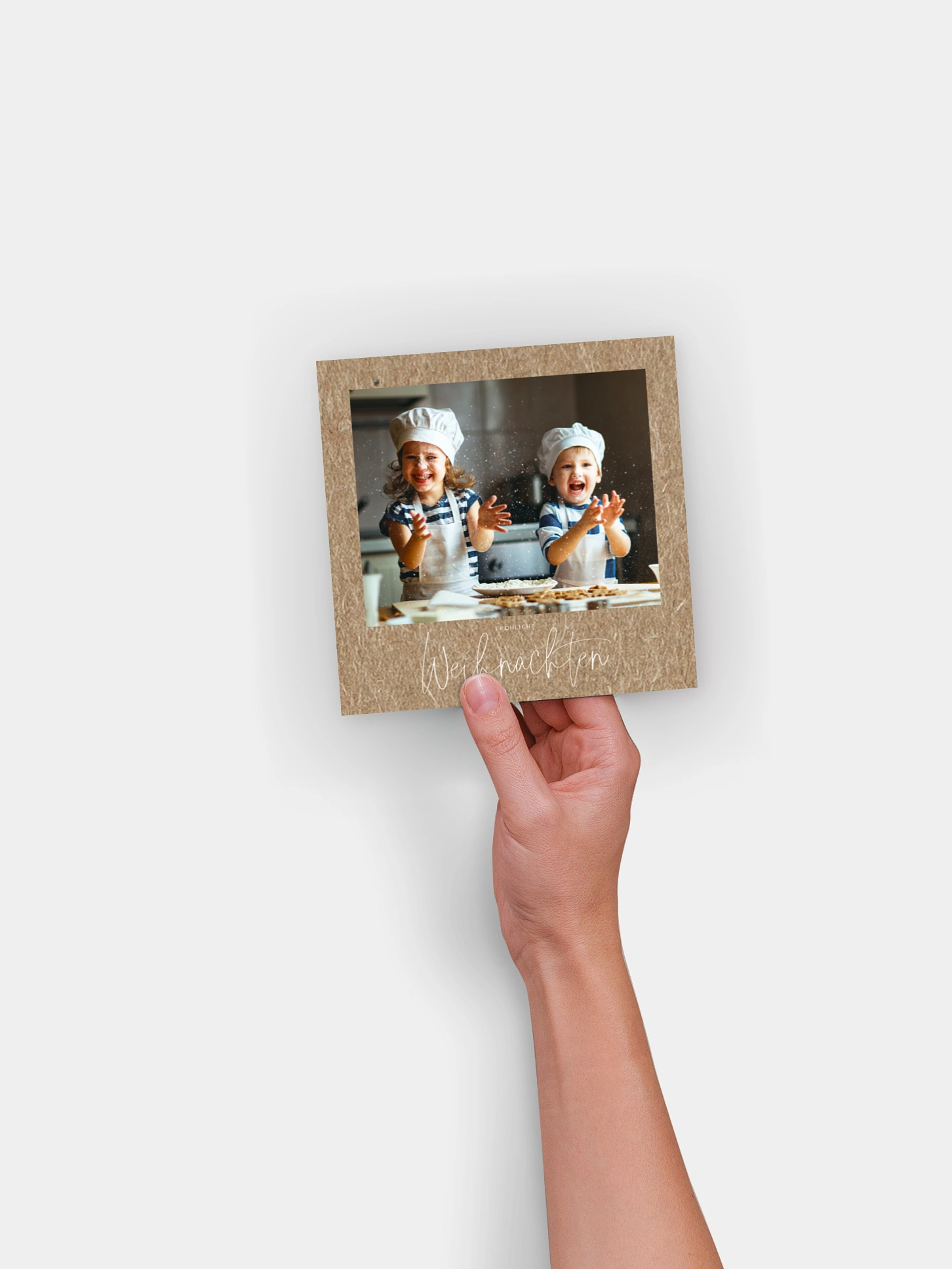Weihnachtskarte Pure Christmas Kraftpapier