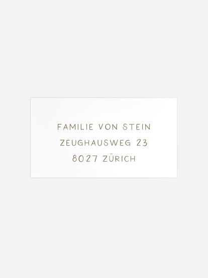 Empfängeraufkleber Weihnachten Love & Laughter