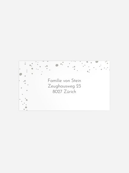 Empfängeraufkleber Weihnachten Peaceful