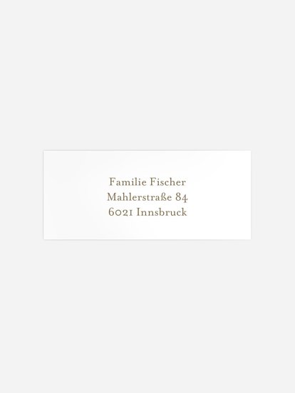 Absenderaufkleber Weihnachten Wertschätzung