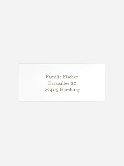 Absenderaufkleber Weihnachten Wertschätzung