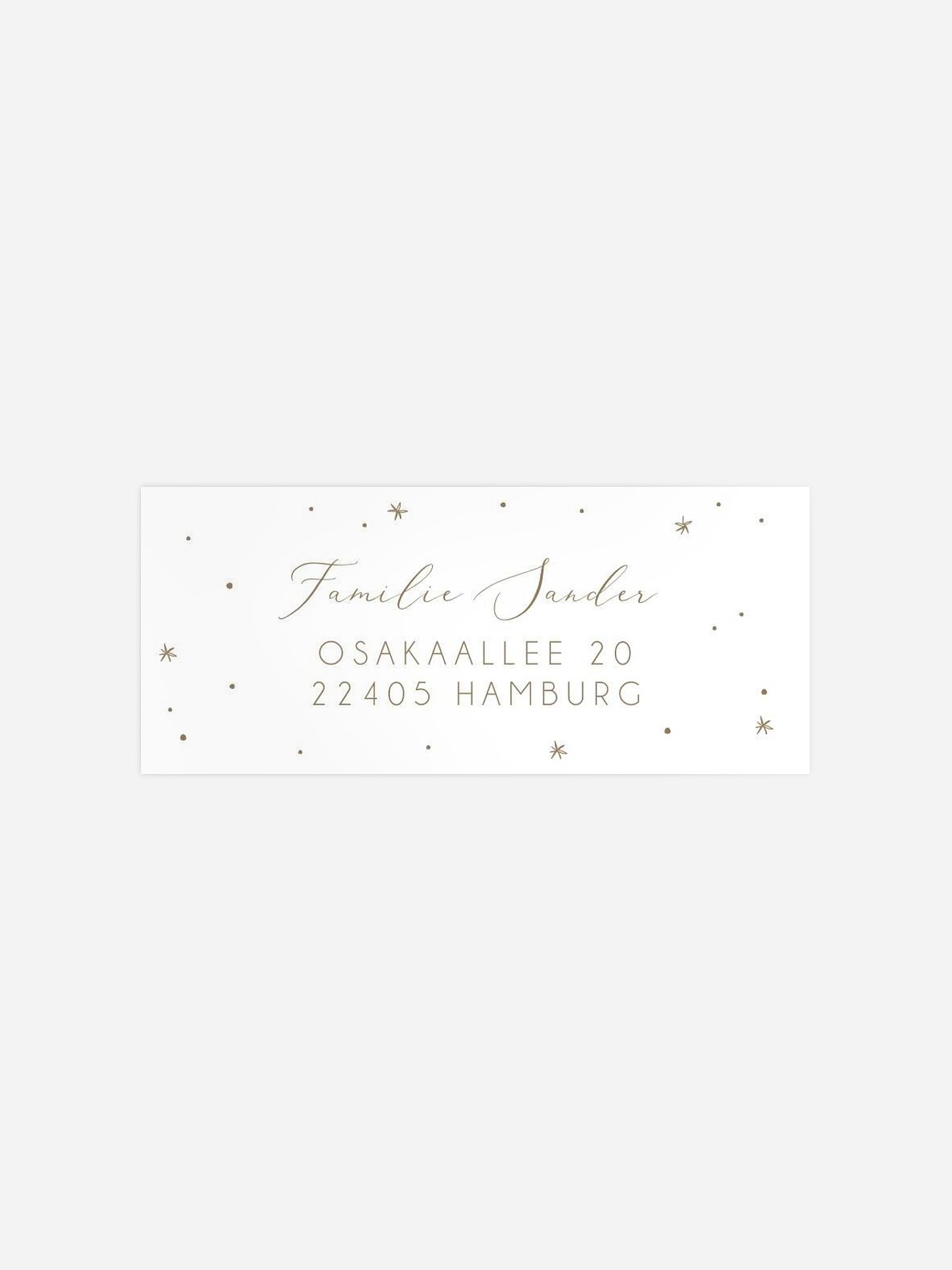 Absenderaufkleber Weihnachten Tannenwald Kraftpapier
