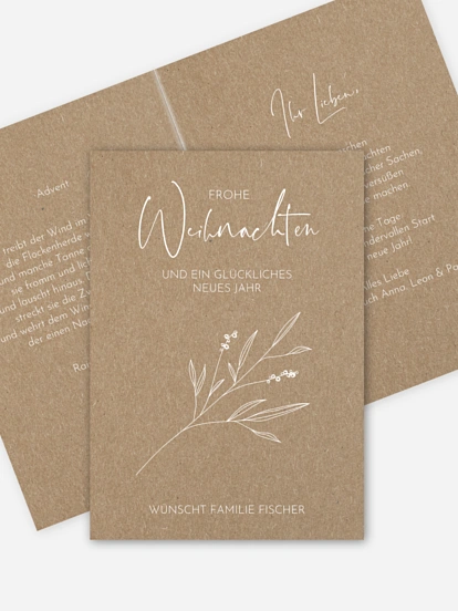 Christmas Twig Kraftpapier Christmas Twig Kraftpapier