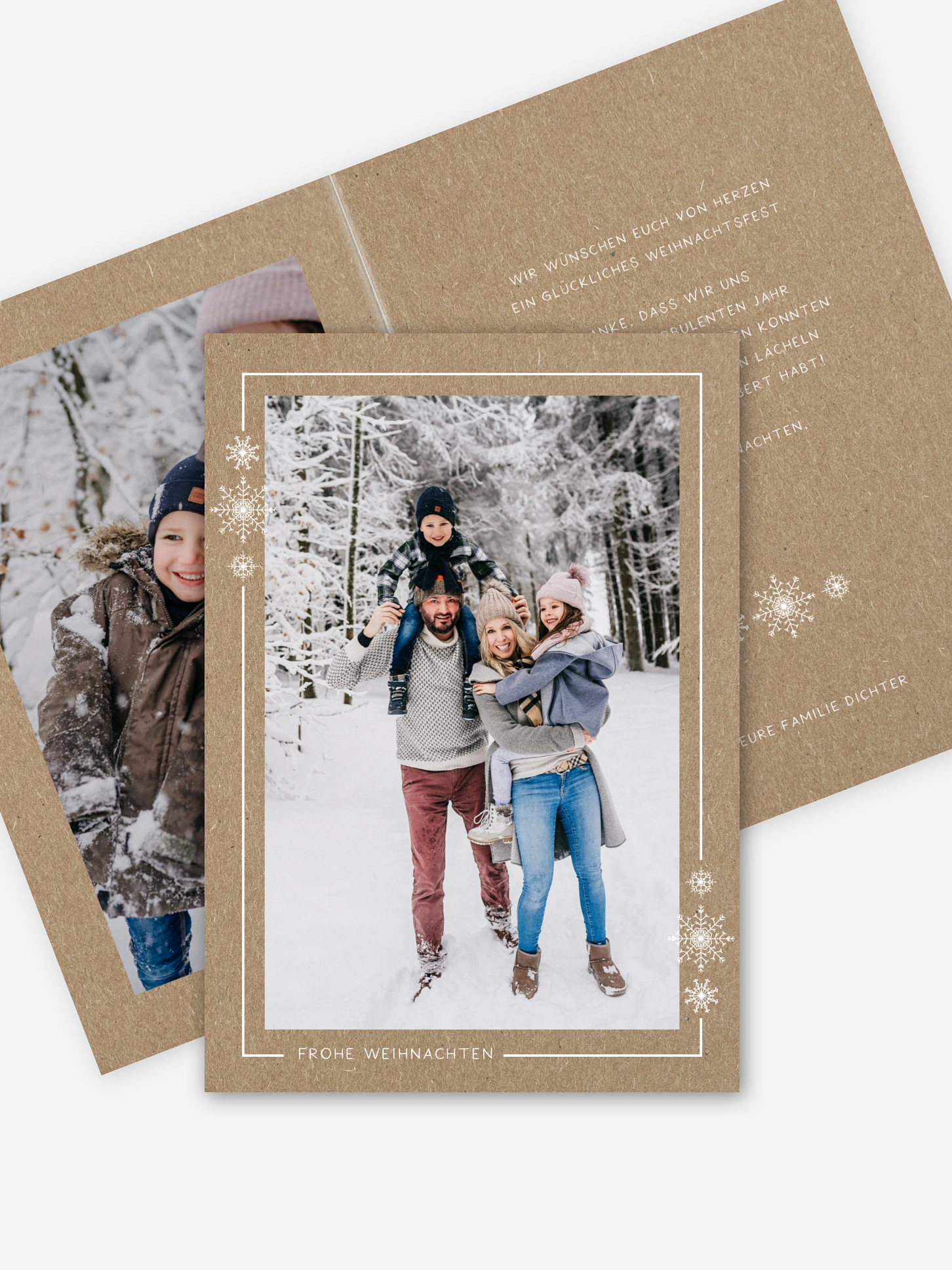 Weihnachtskarte Snow Crystal