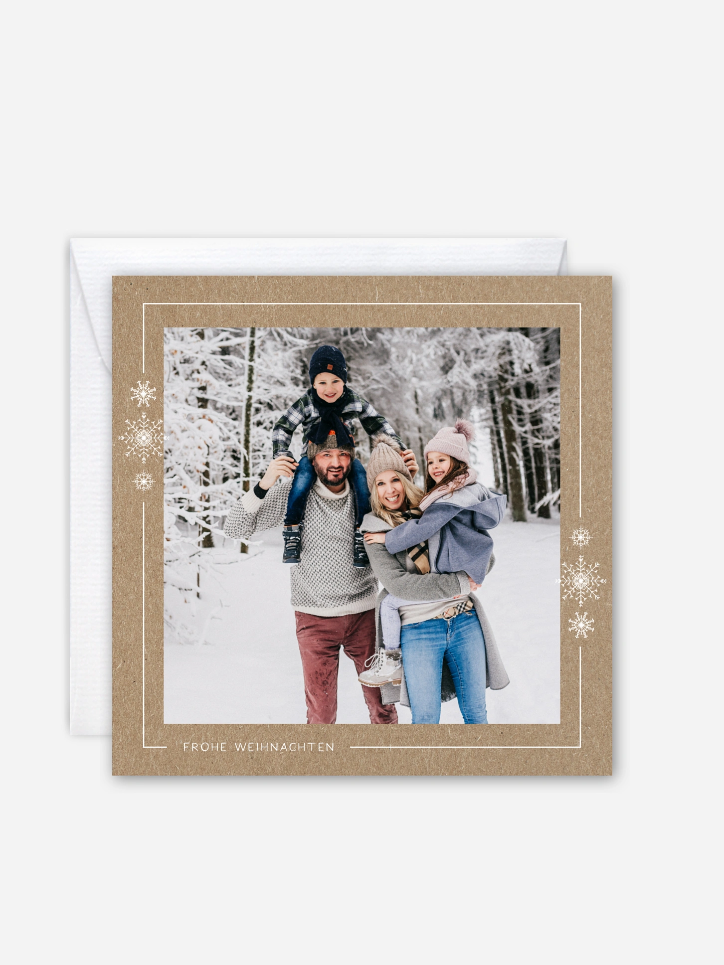 Weihnachtskarte Snow Crystal