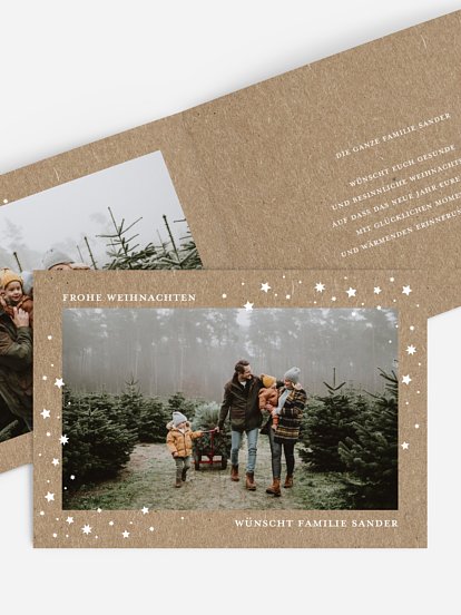 Schillernde Weihnacht Kraftpapier