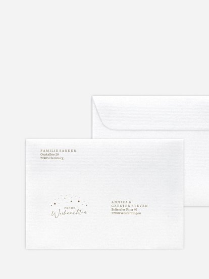 Bedruckte Umschläge Weihnachten Festhimmel Kraftpapier