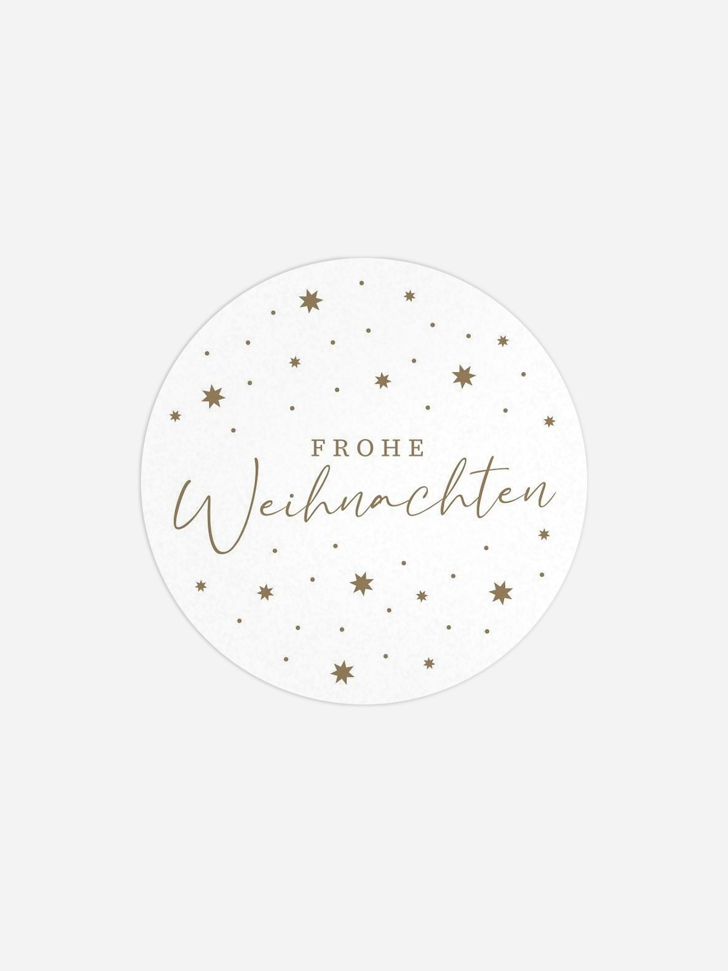 Geschenkaufkleber Weihnachten Festhimmel Kraftpapier