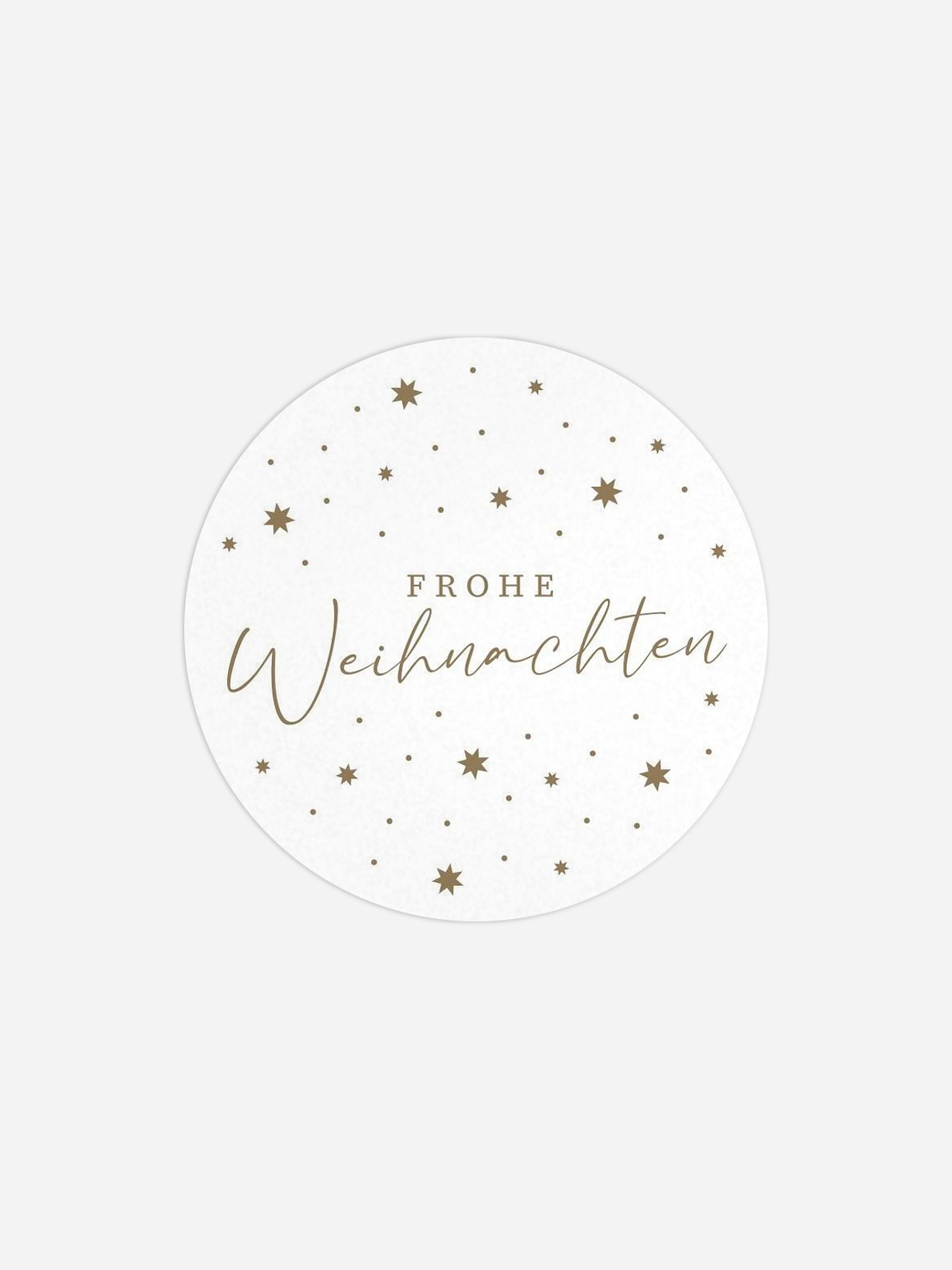 Geschenkaufkleber Weihnachten Festhimmel Kraftpapier