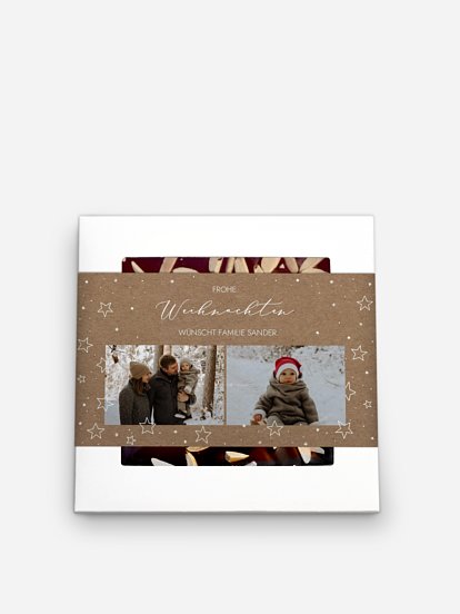 Weihnachtssterne Kraftpapier Weihnachtssterne Kraftpapier