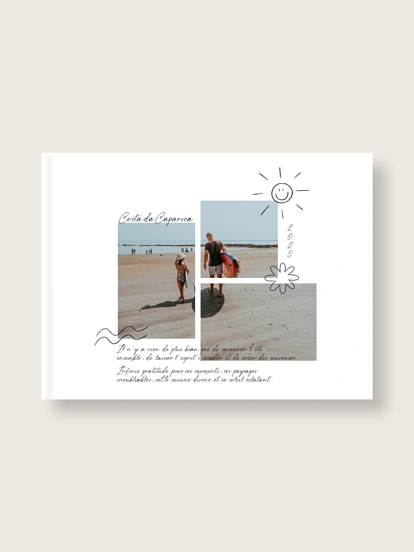 Album photo rigide Notes de voyage