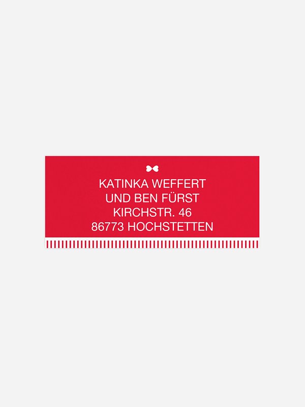 Absenderaufkleber Hochzeit Timeline