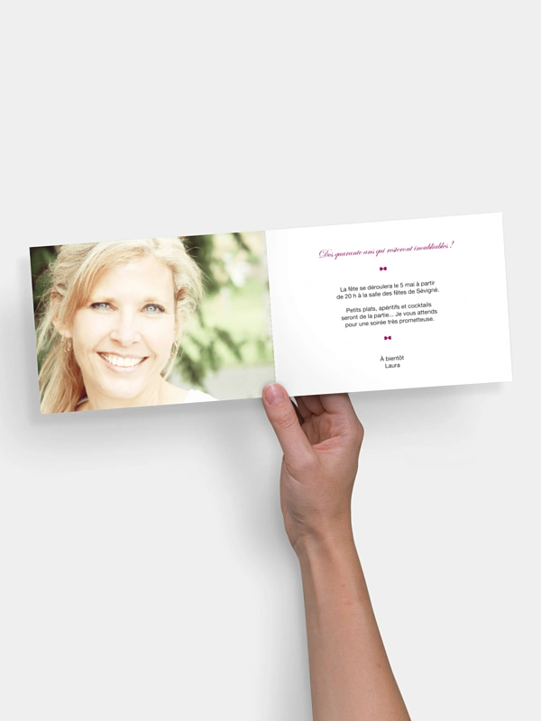 invitation anniversaire Time line