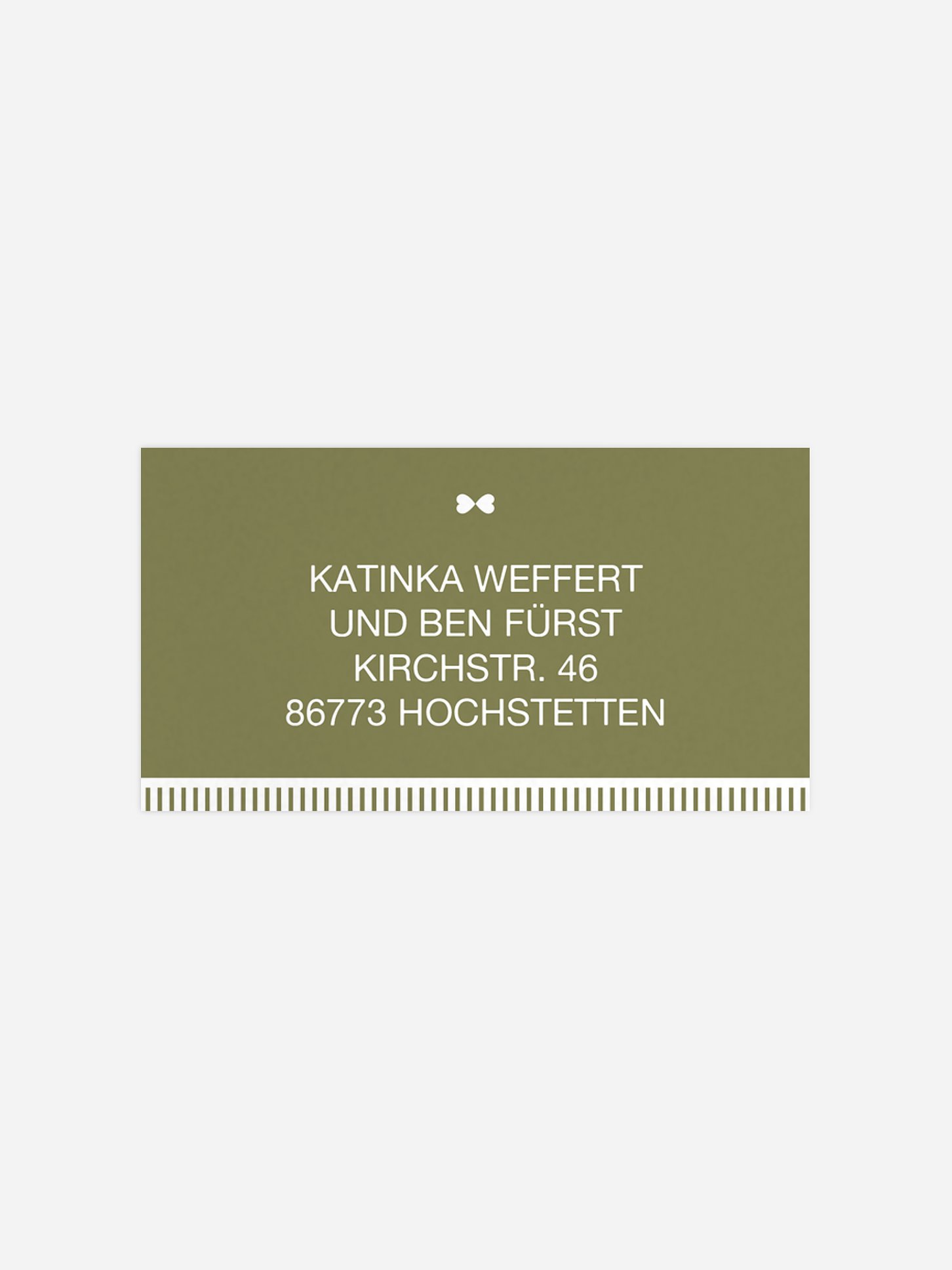 Empfängeraufkleber Timeline