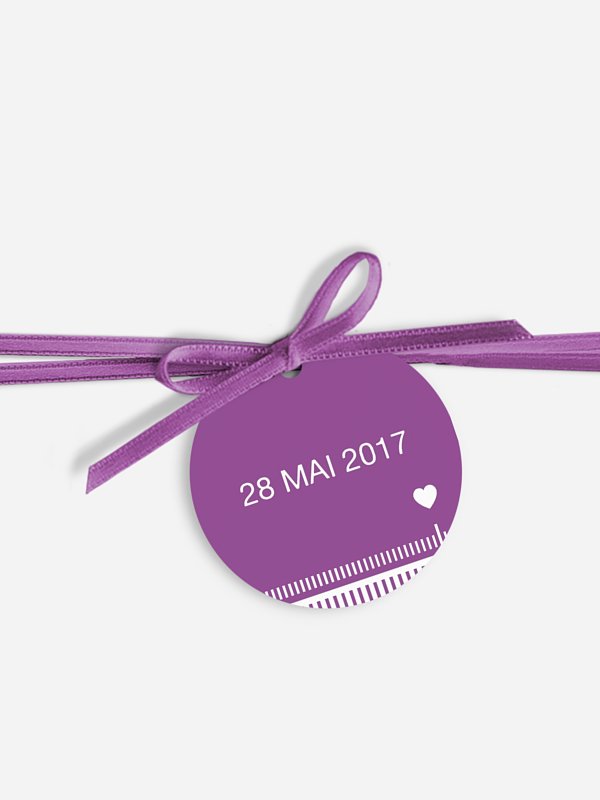 Étiquette avec ruban Timeline