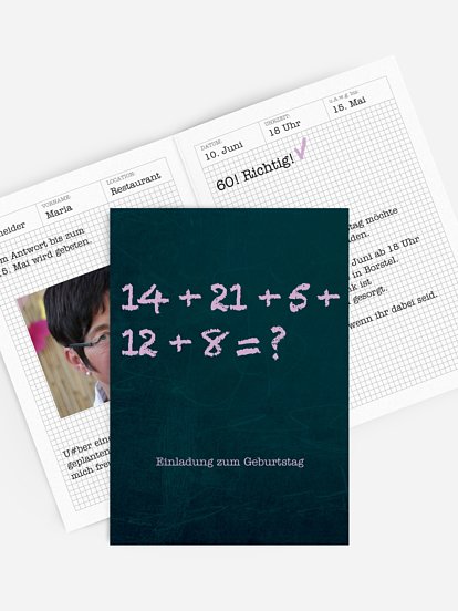 Einladungskarten 60 Geburtstag Vollgas