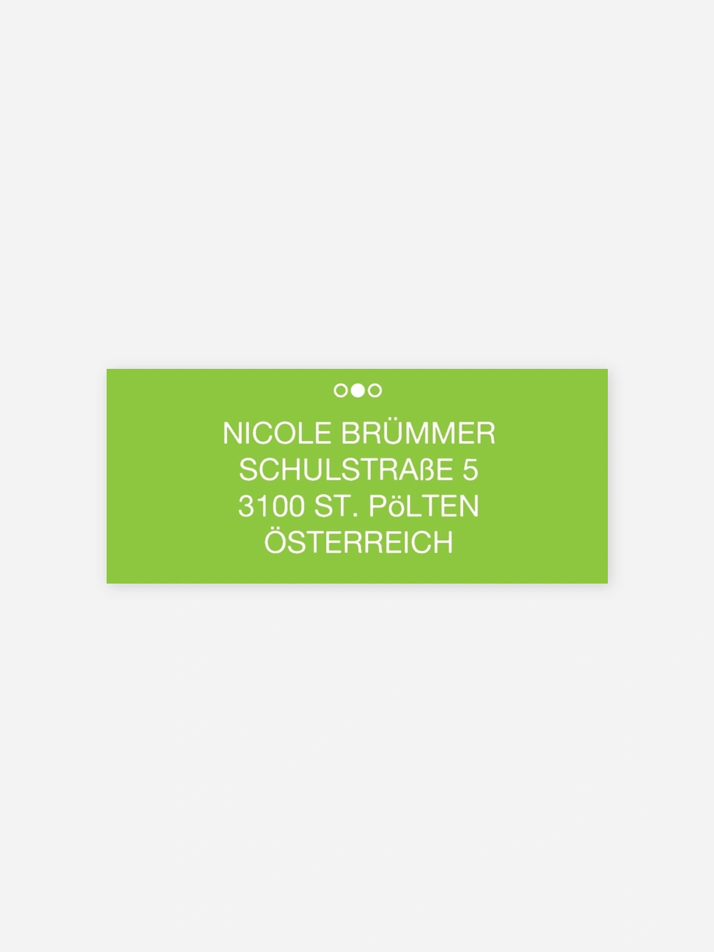 Absenderaufkleber Geburtstag Dots