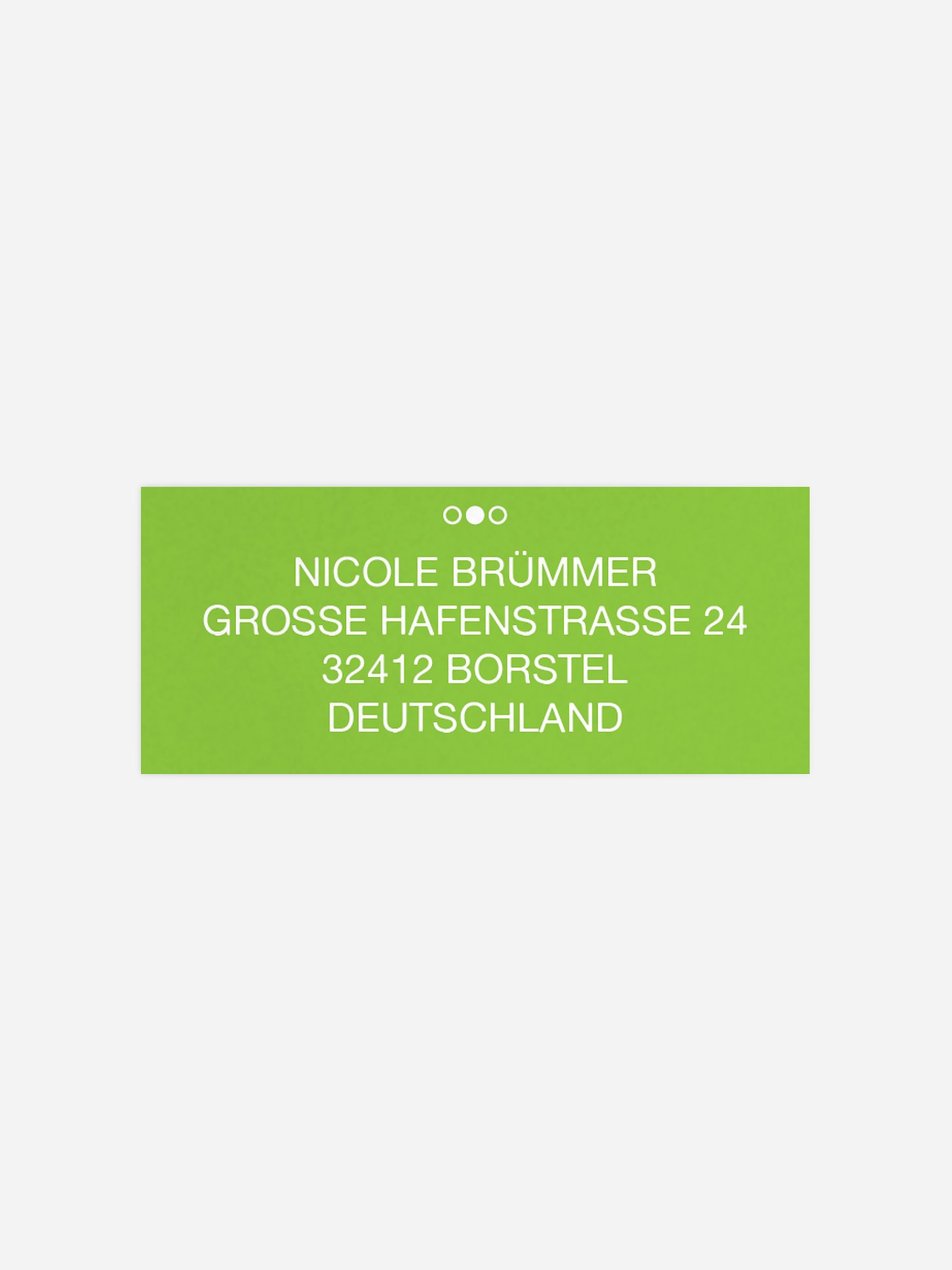 Absenderaufkleber Geburtstag Dots