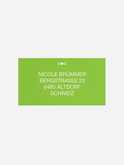 Empfängeraufkleber Geburtstag Dots