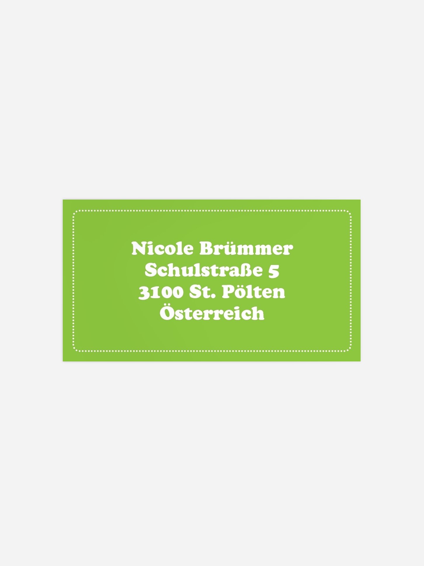 Empfängeraufkleber Geburtstag Gepunktet