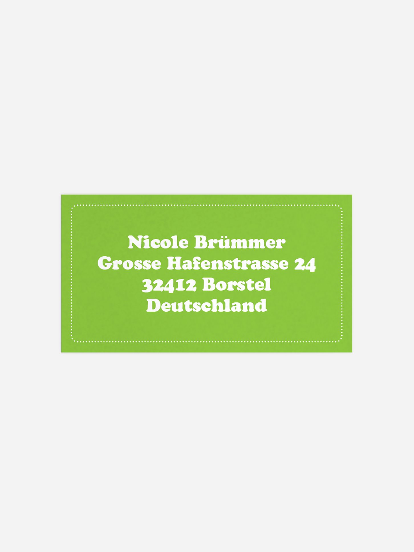 Empfängeraufkleber Geburtstag Gepunktet