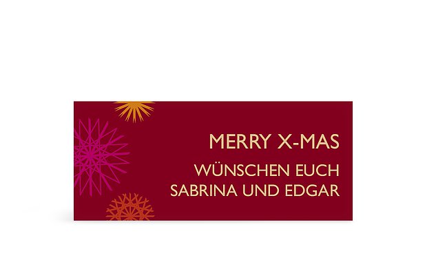 Geschenkaufkleber Weihnachten Strohsterne