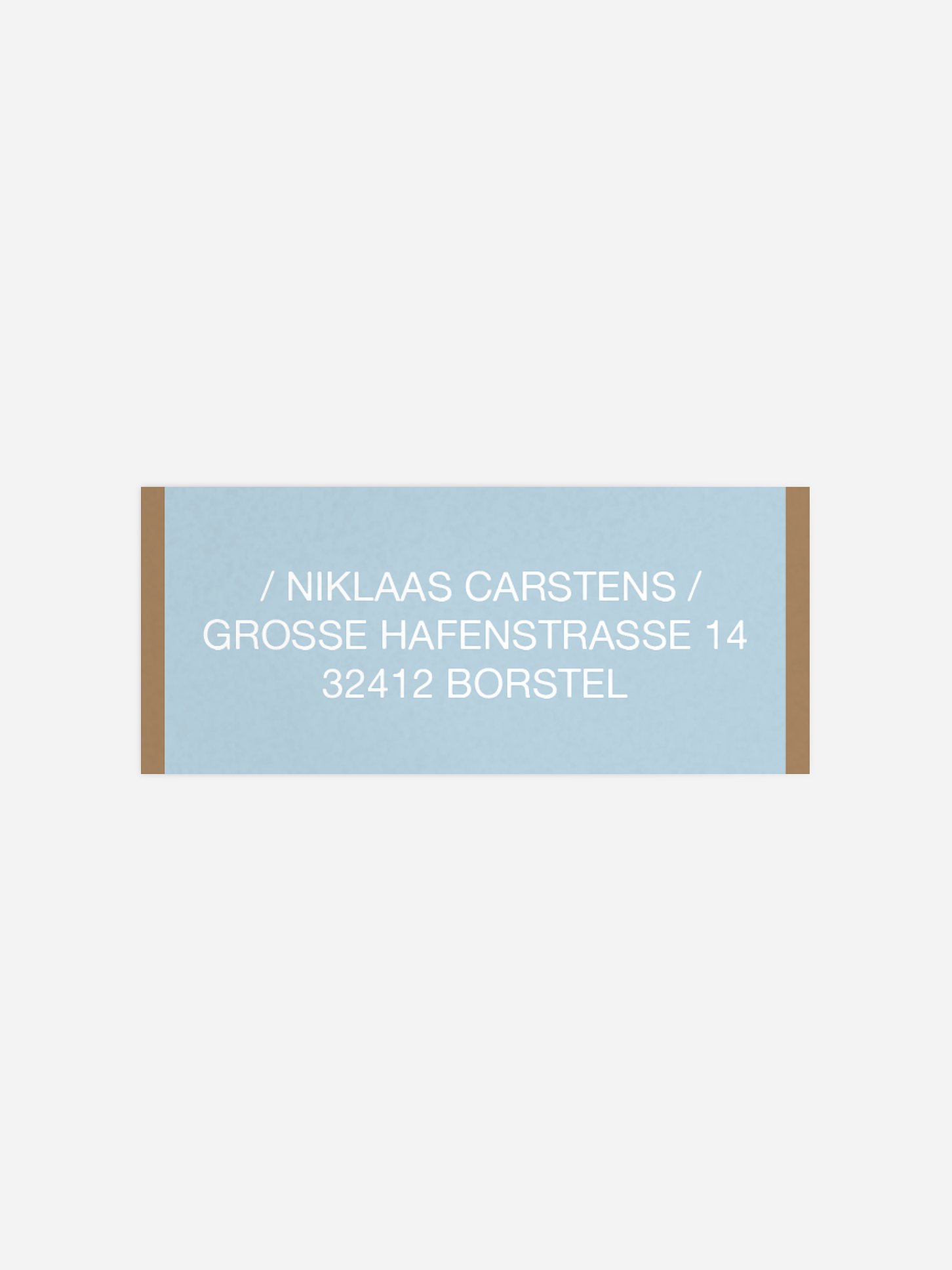 Absenderaufkleber Geburtstag Fotostreifen