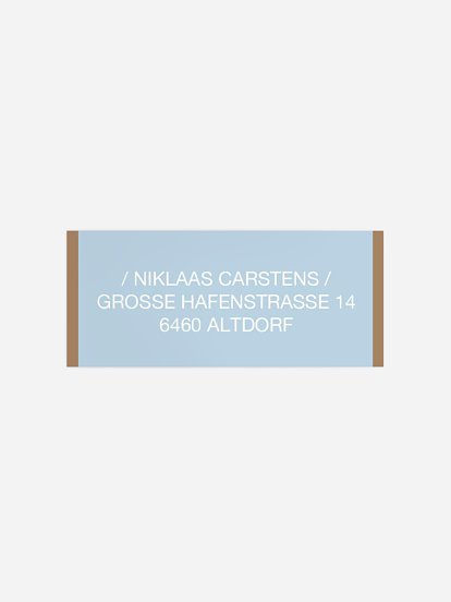 Absenderaufkleber Geburtstag Fotostreifen