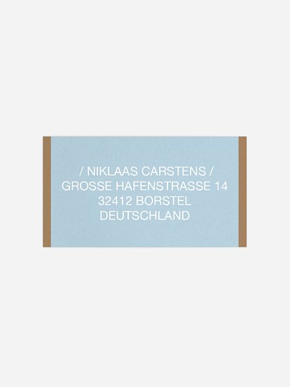 Empfängeraufkleber Geburtstag Fotostreifen