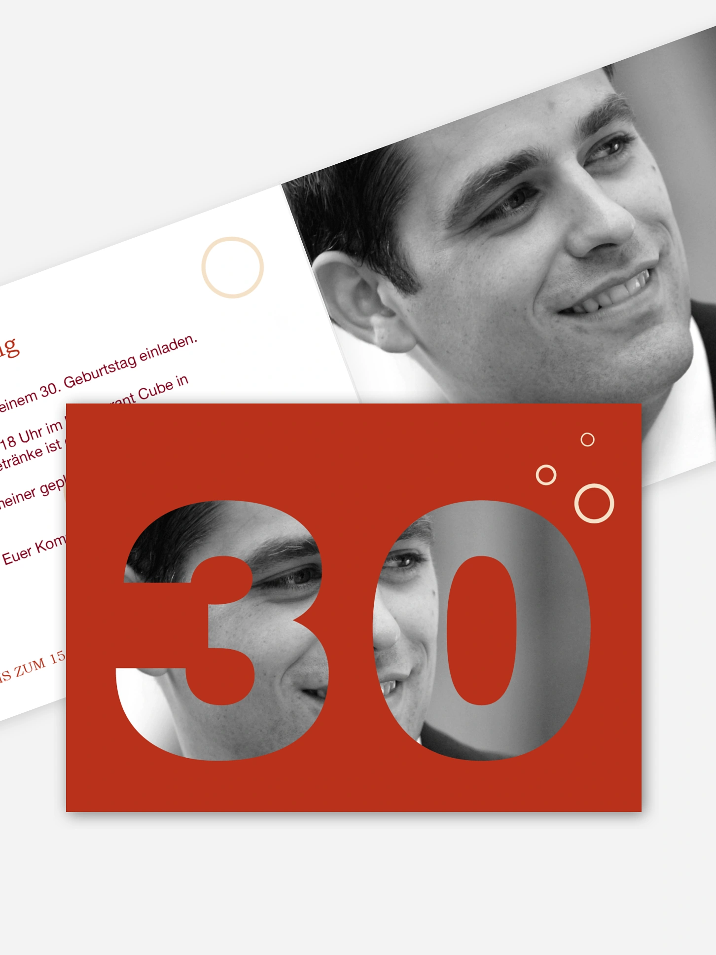 Einladung 30. Geburtstag Zahlreich