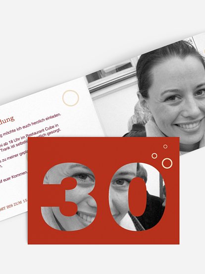 Einladung 30. Geburtstag Zahlreich