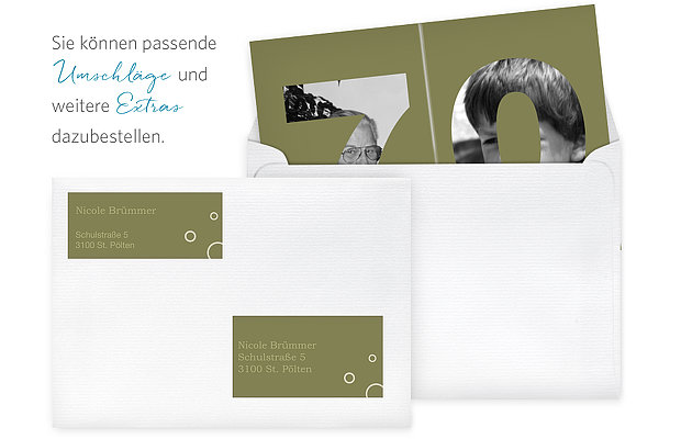 Einladung 70. Geburtstag Zahlreich