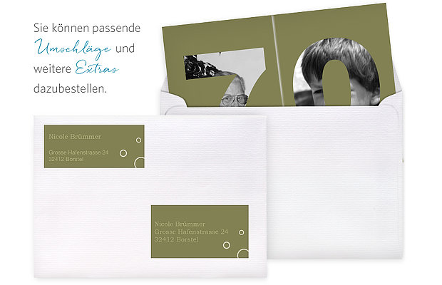 Einladung 70. Geburtstag Zahlreich