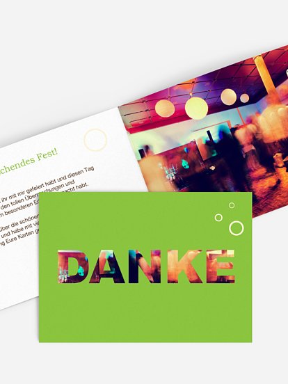 Dankeskarte Geburtstag Zahlreich