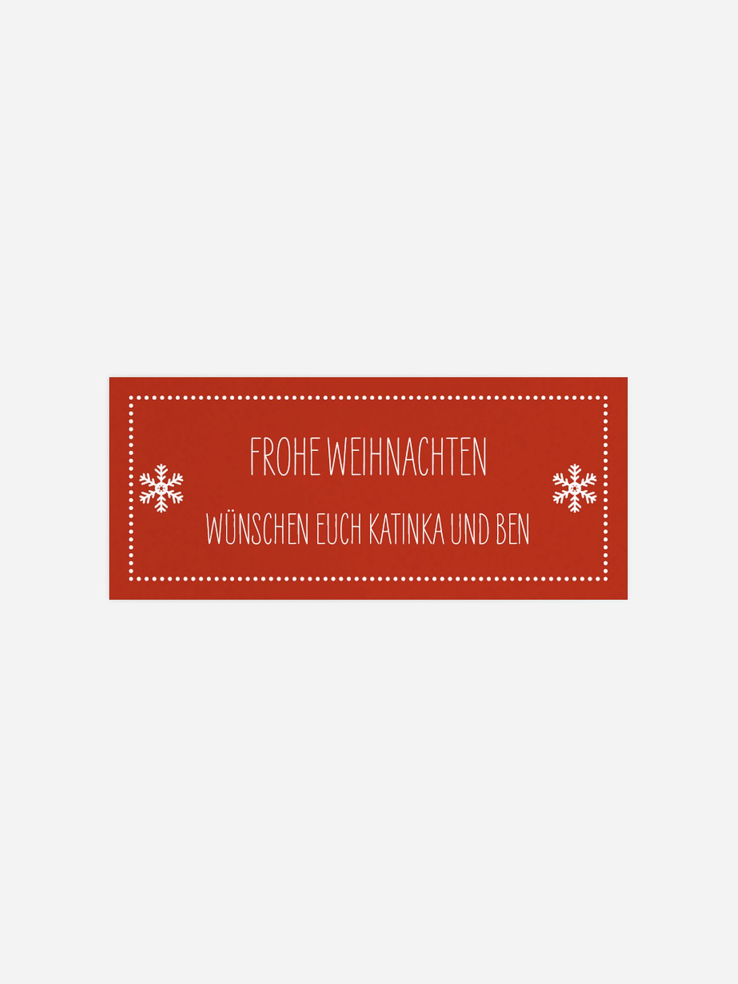 Geschenkaufkleber Weihnachten Fröhliche Weihnachten