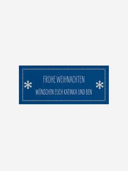 Geschenkaufkleber Weihnachten Fröhliche Weihnachten