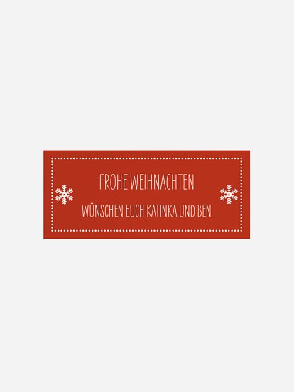 Geschenkaufkleber Weihnachten Fröhliche Weihnachten