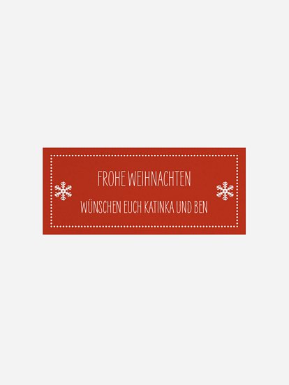 Geschenkaufkleber Weihnachten Fröhliche Weihnachten