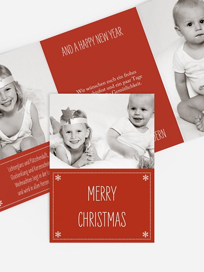 Weihnachtskarte Fröhliche Weihnachten