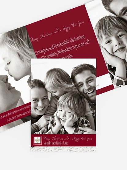 Weihnachtskarte Weihnachtspaket