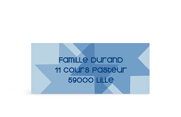 Étiquette expéditeur voeux Fond étoilé