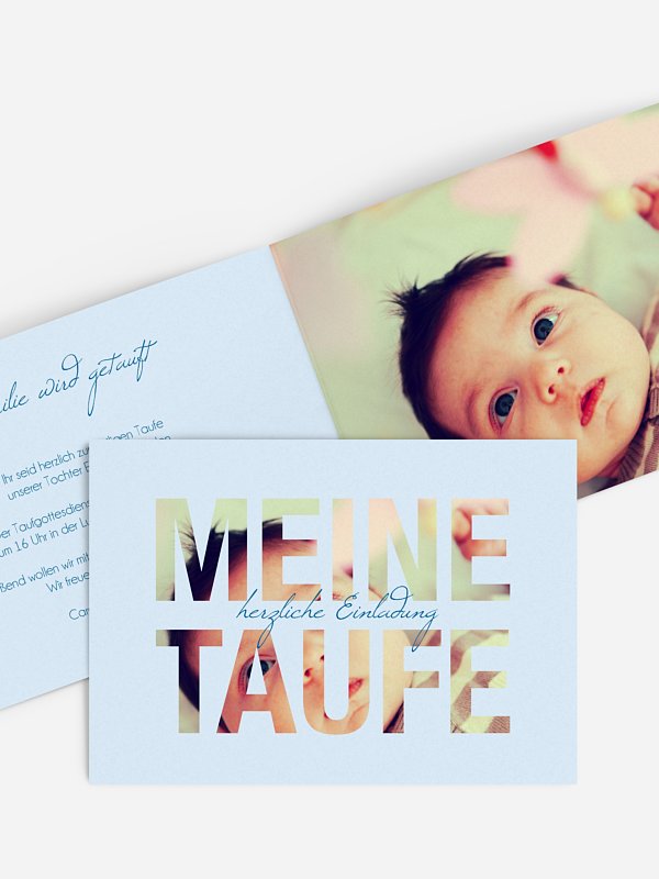 Taufeinladung Durchblick