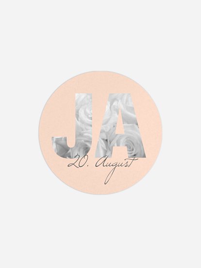 Geschenkaufkleber Hochzeit Durchblick